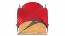 Арочный шатёр 5х5 — 25 м²(V) Схема
